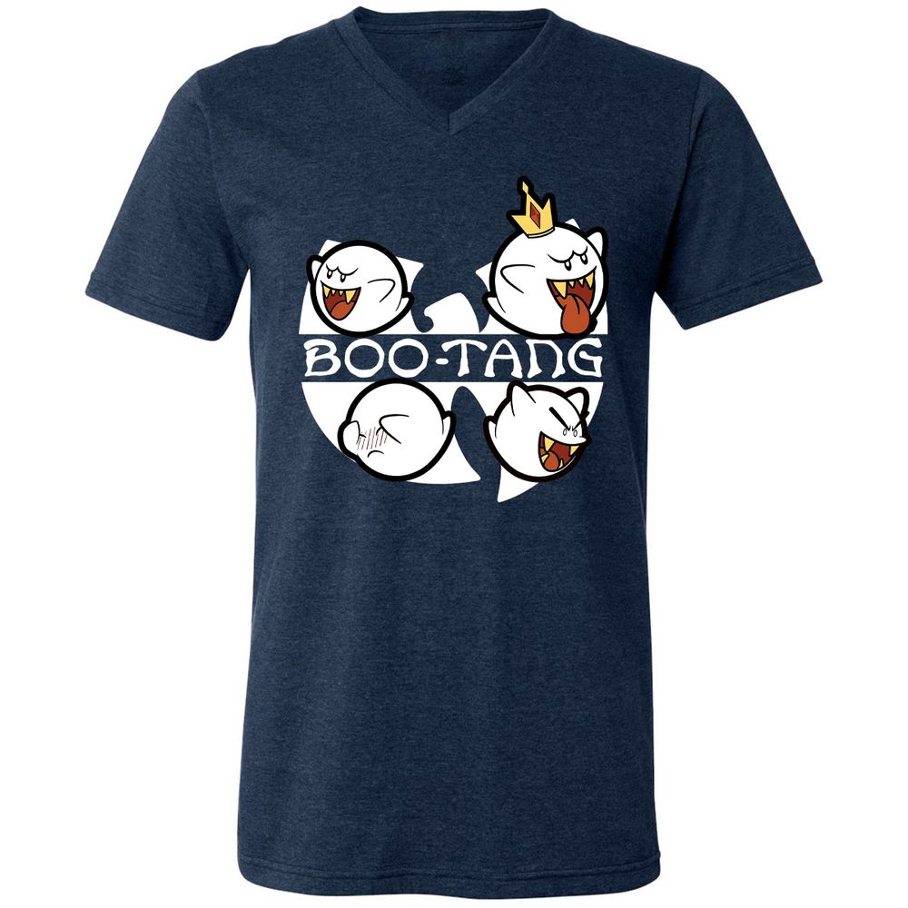 Unisex V-Neck T-Shirt - WMMUUTJ4 - Heather Navy - 15