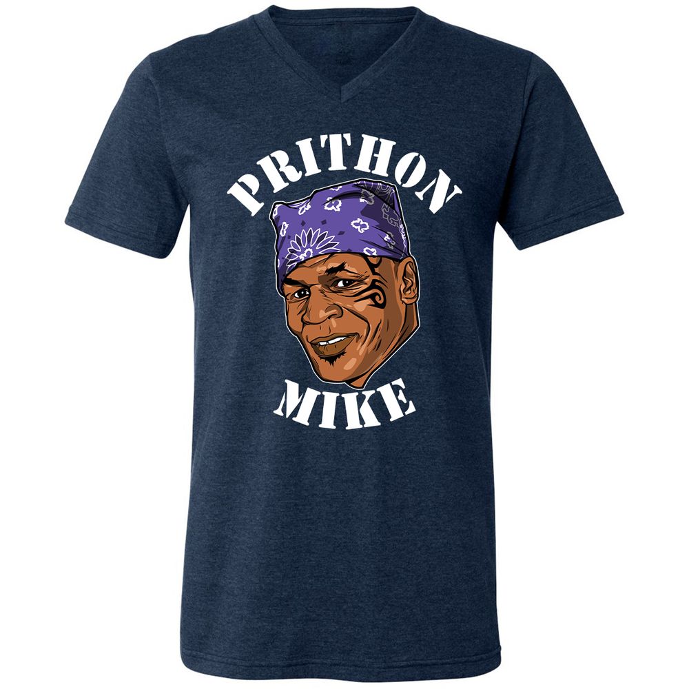 Unisex V-Neck T-Shirt - 8UF29GBM - Heather Navy - 15