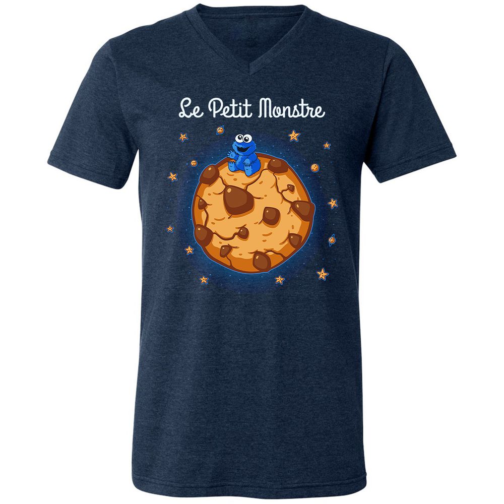 Unisex V-Neck T-Shirt - EZ3VNJAF - Heather Navy - 15