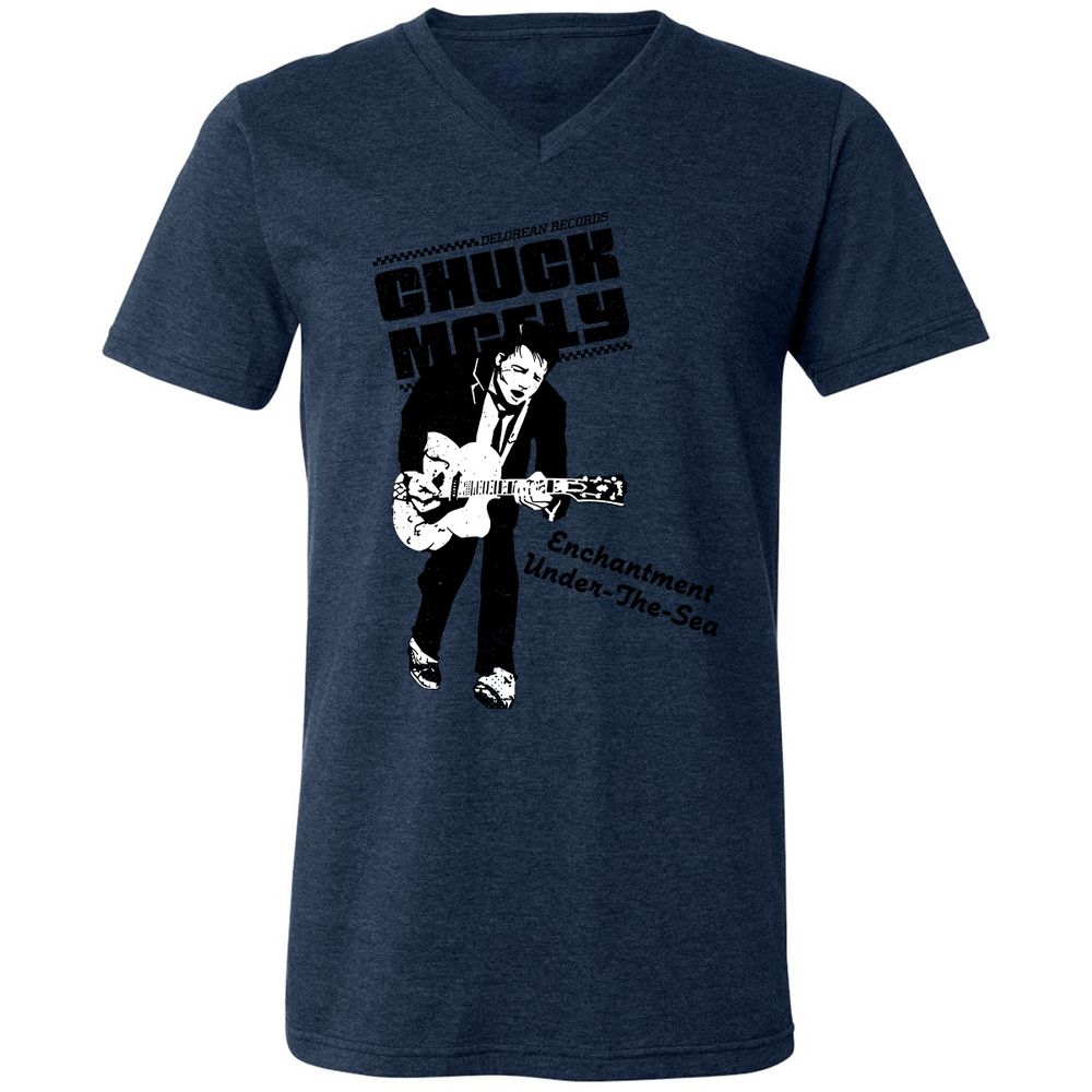 Unisex V-Neck T-Shirt - G94SNAYC - Heather Navy - 15
