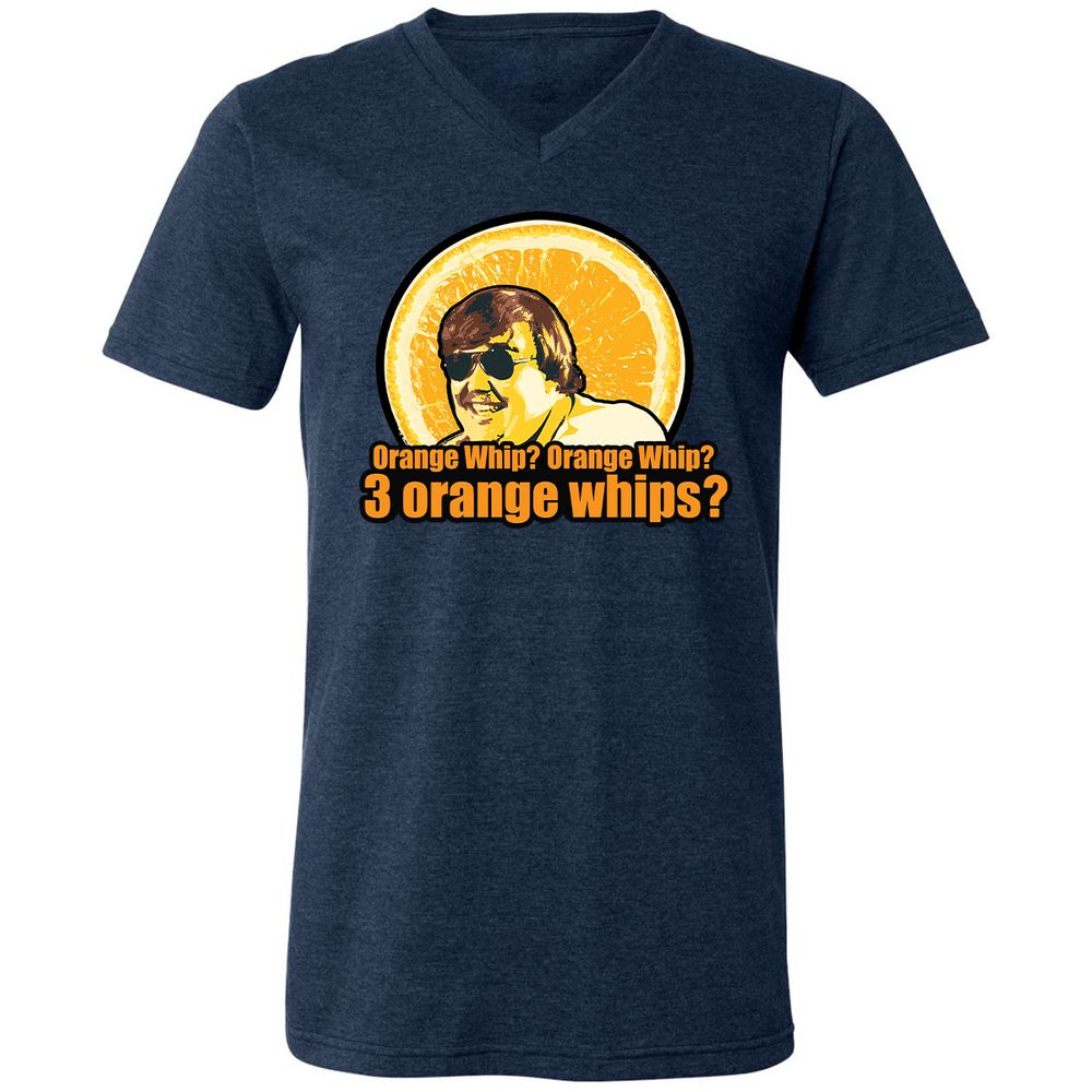 Unisex V-Neck T-Shirt - 6NMXD9EF - Heather Navy - 15