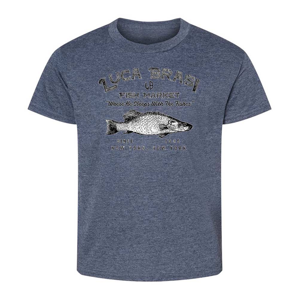 Kids T-Shirt - XK4DVYGU - Heather Navy - 15