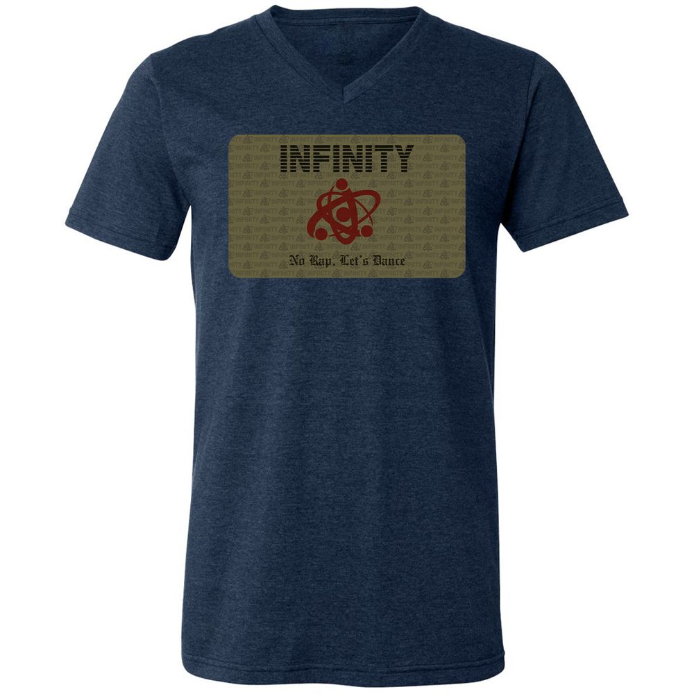 Unisex V-Neck T-Shirt - Y1PE59QF - Heather Navy - 15