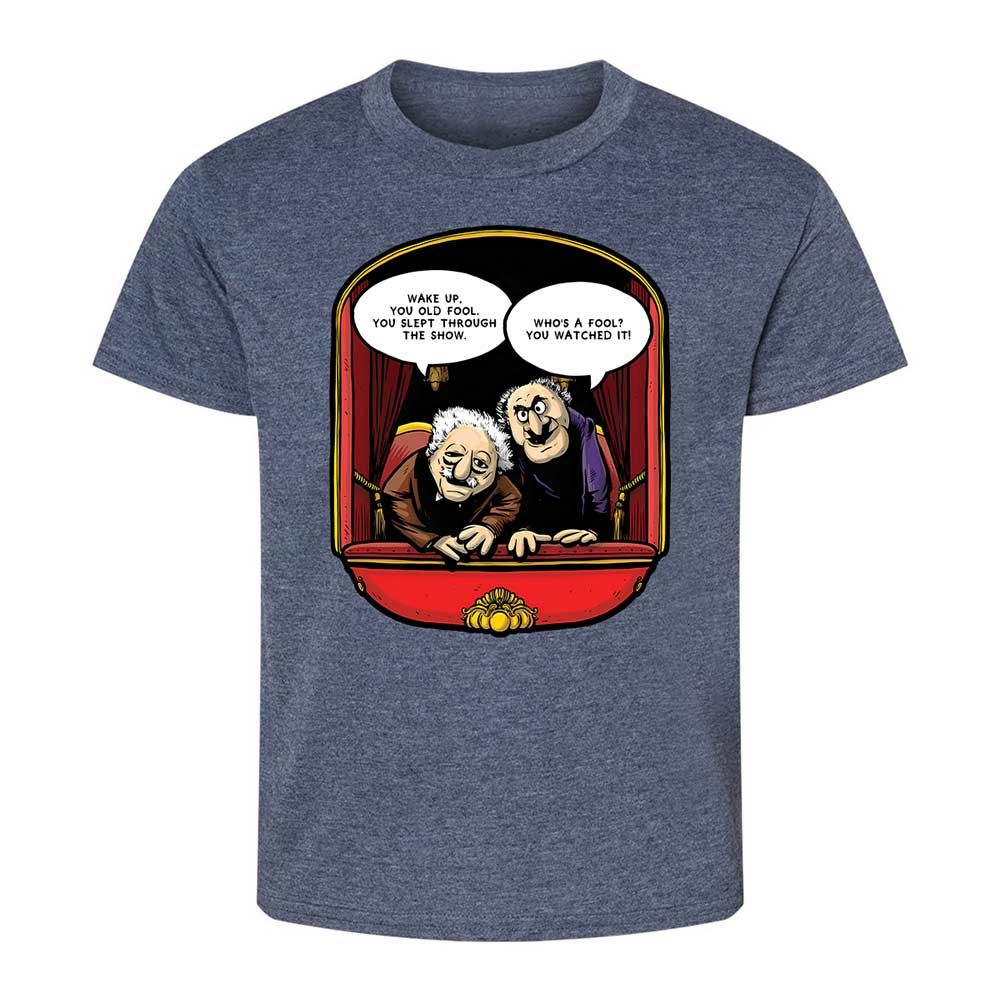 Statler and Waldorf (Wake Up) - Heather Navy - 15