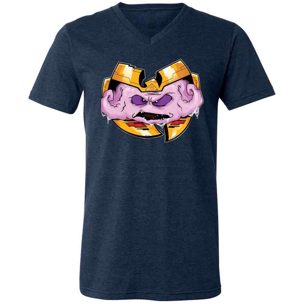 Unisex V-Neck T-Shirt - JXWFNFY1 - Heather Navy - 15