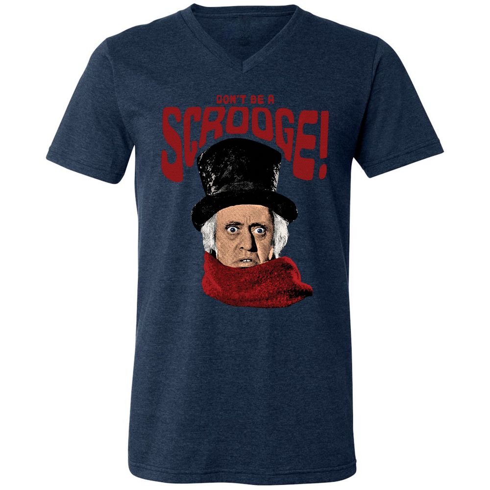 Unisex V-Neck T-Shirt - ZGYCX9JE - Heather Navy - 15