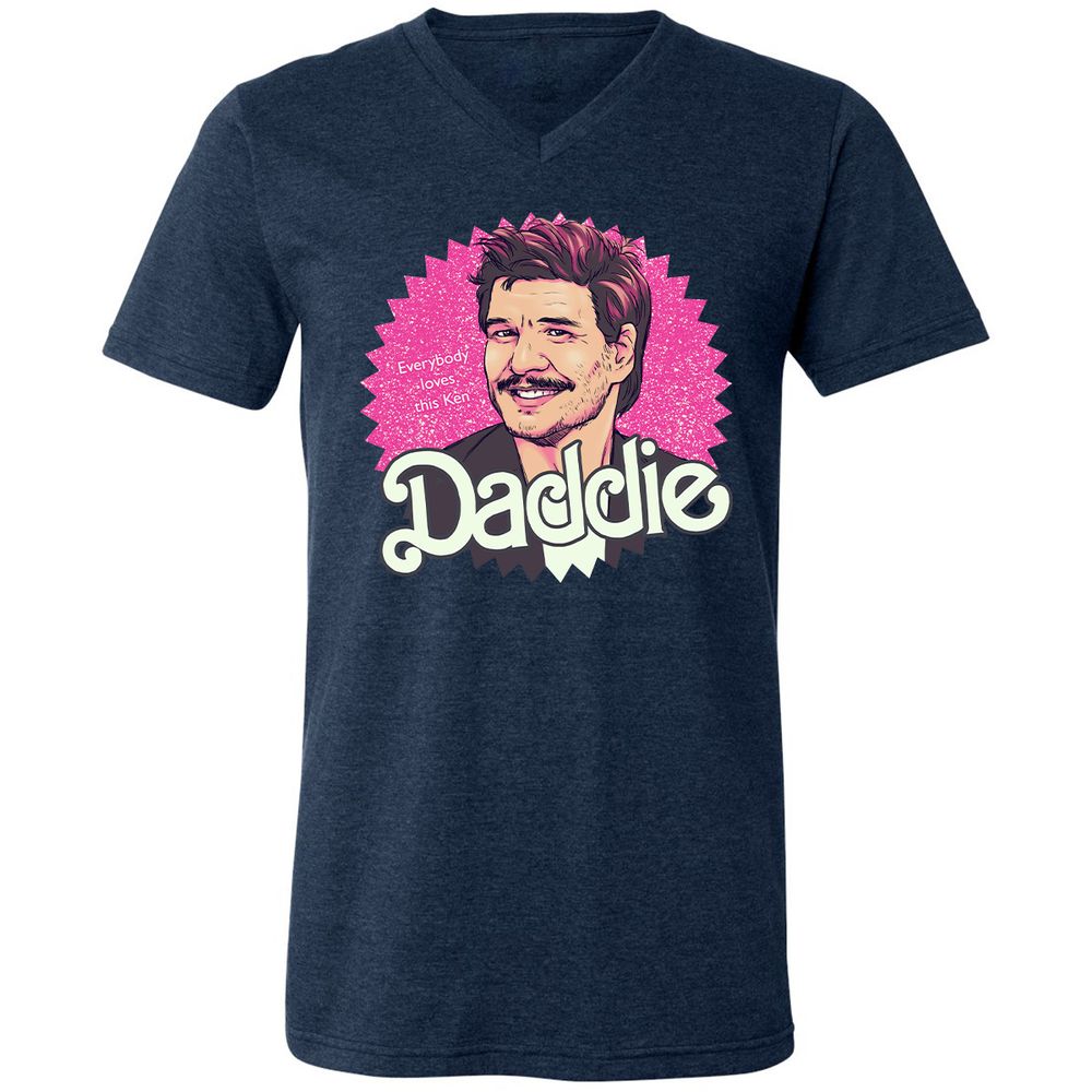 Unisex V-Neck T-Shirt - MCEWRUCV - Heather Navy - 15