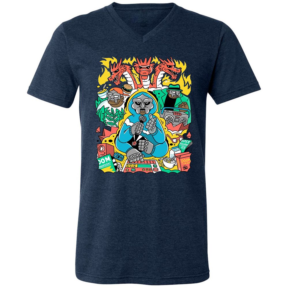 Unisex V-Neck T-Shirt - TT84195T - Heather Navy - 15