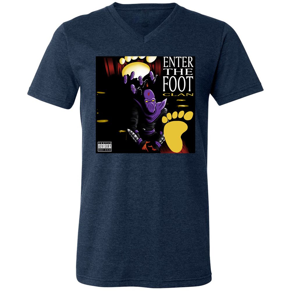 Unisex V-Neck T-Shirt - 2E83CY24 - Heather Navy - 15