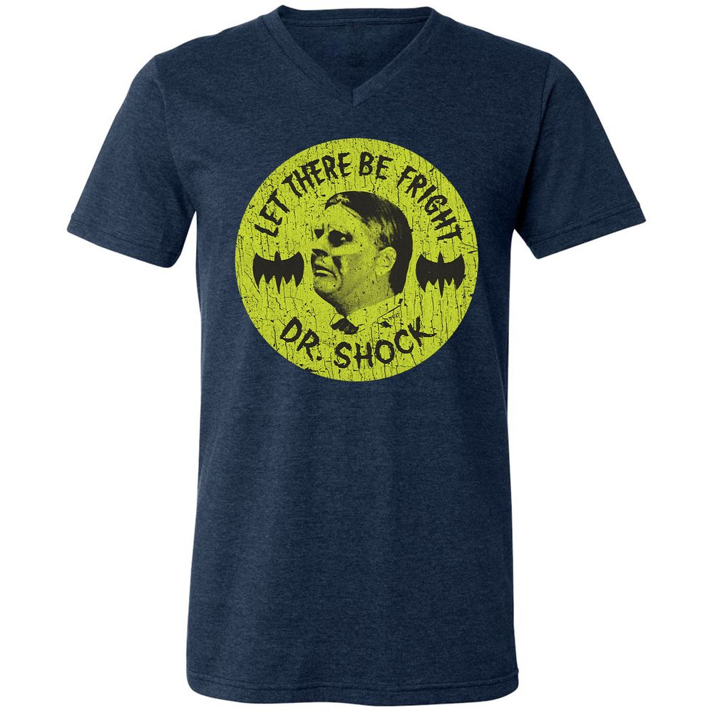 Unisex V-Neck T-Shirt - 4Z2C5GS3 - Heather Navy - 15