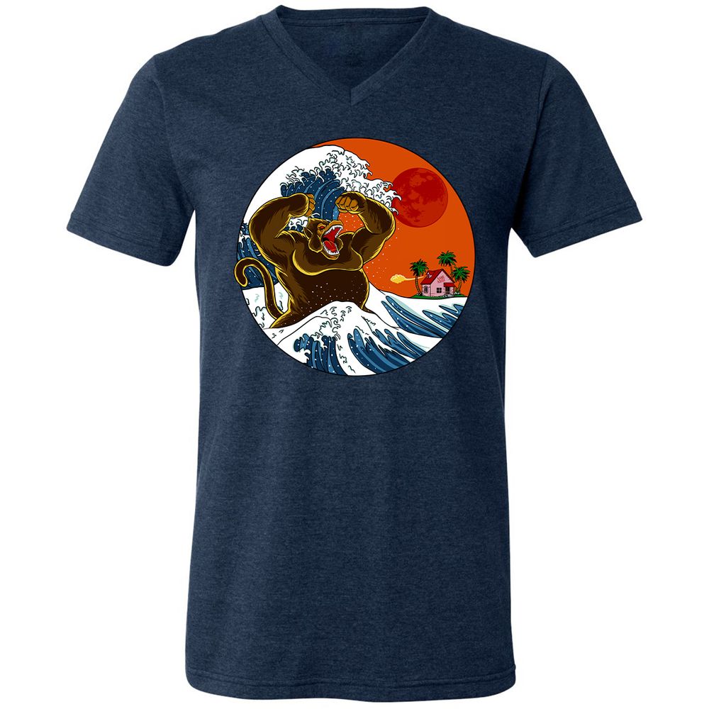 Unisex V-Neck T-Shirt - S7944W6C - Heather Navy - 15