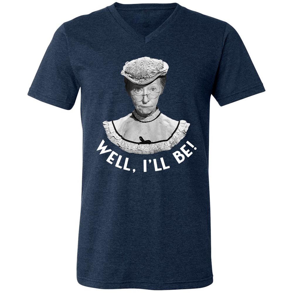 Unisex V-Neck T-Shirt - KS76C2NG - Heather Navy - 15
