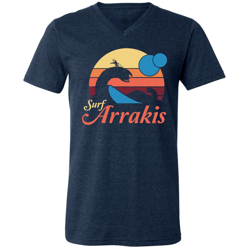 Unisex V-Neck T-Shirt - CBK8395W - Heather Navy - 15
