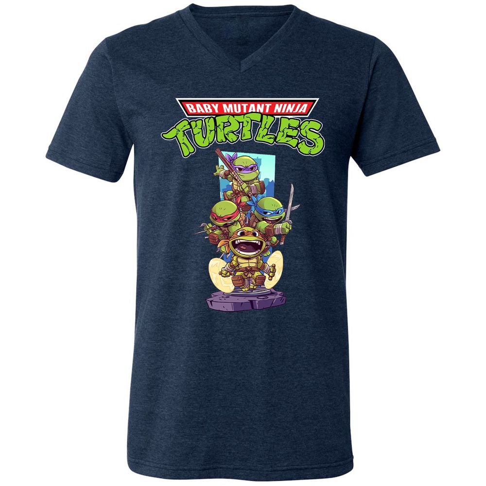 Unisex V-Neck T-Shirt - DSPKUE32 - Heather Navy - 15