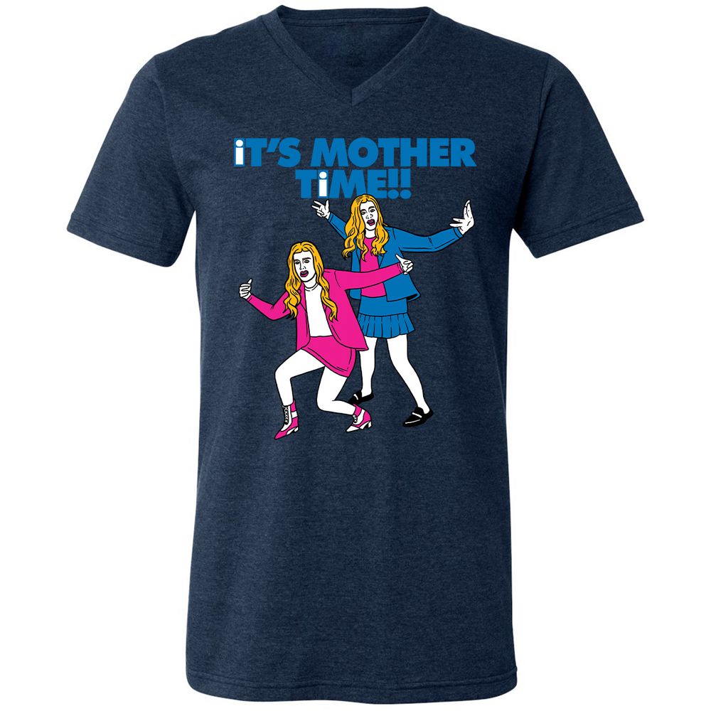 Unisex V-Neck T-Shirt - C9XBNTSV - Heather Navy - 15