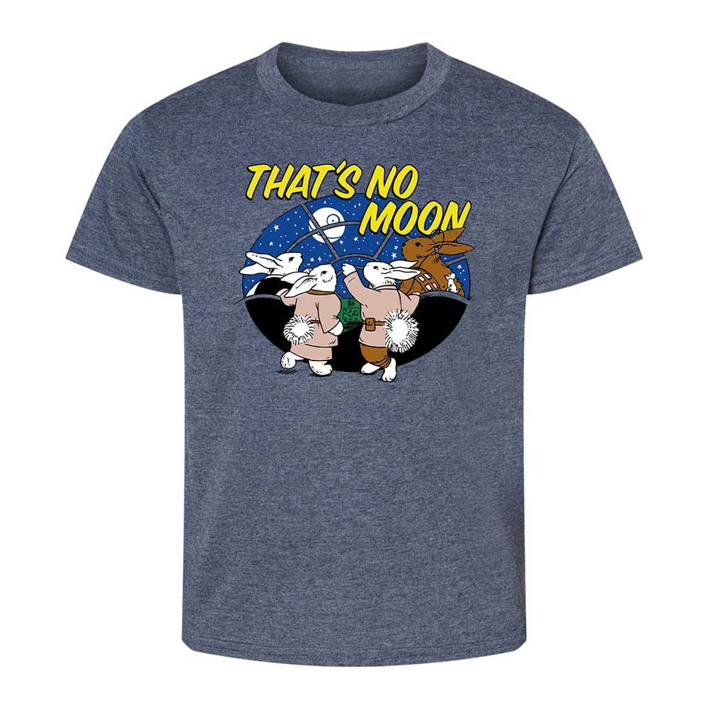 Kids T-Shirt - White - Heather Navy - 15