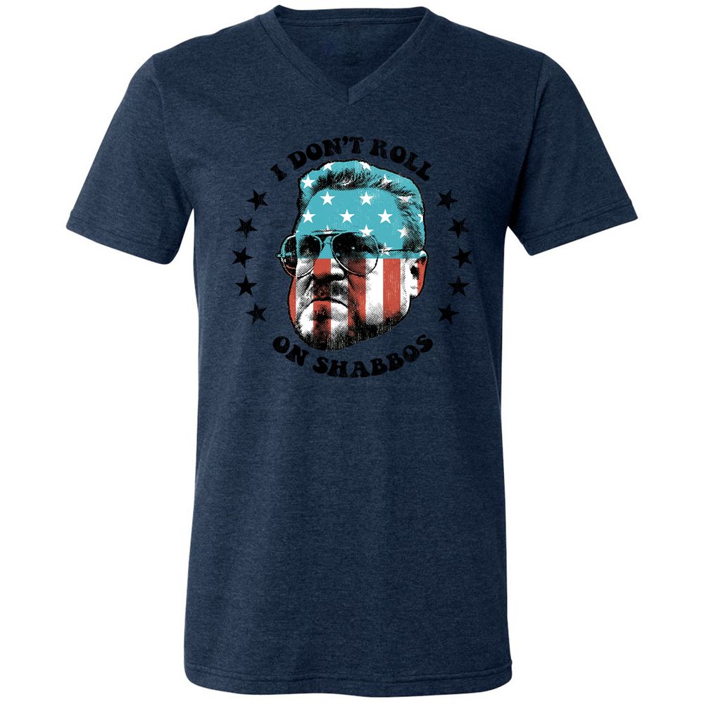 Unisex V-Neck T-Shirt - ZFX29XY1 - Heather Navy - 15