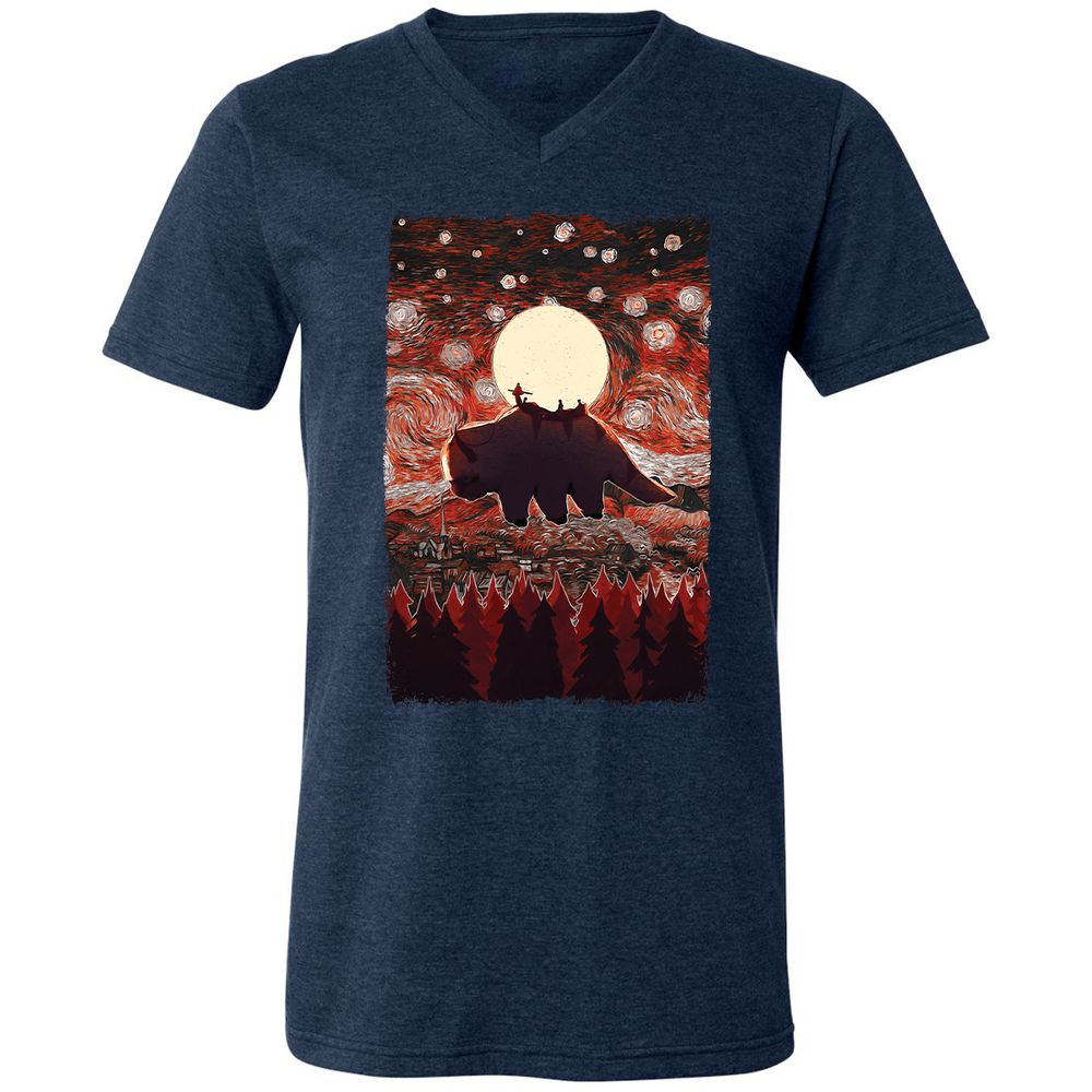 Unisex V-Neck T-Shirt - TG73CHSD - Heather Navy - 15