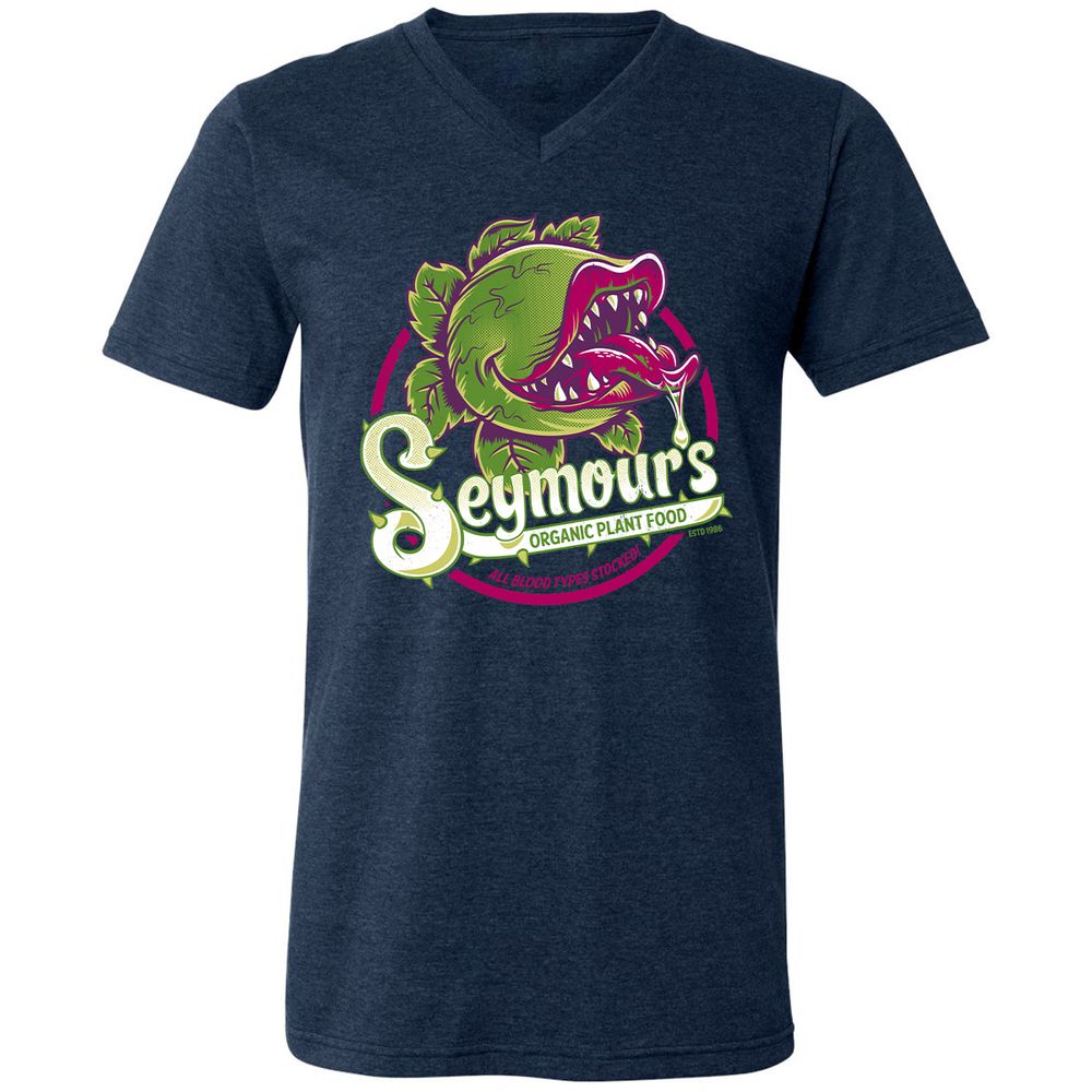 Unisex V-Neck T-Shirt - XXRWZJ1Z - Heather Navy - 15