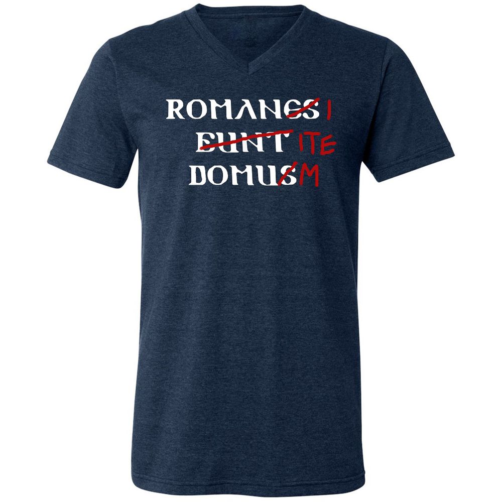 Unisex V-Neck T-Shirt - VDG69XFS - Heather Navy - 15