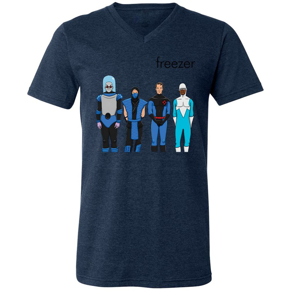 Unisex V-Neck T-Shirt - V25R899L - Heather Navy - 15