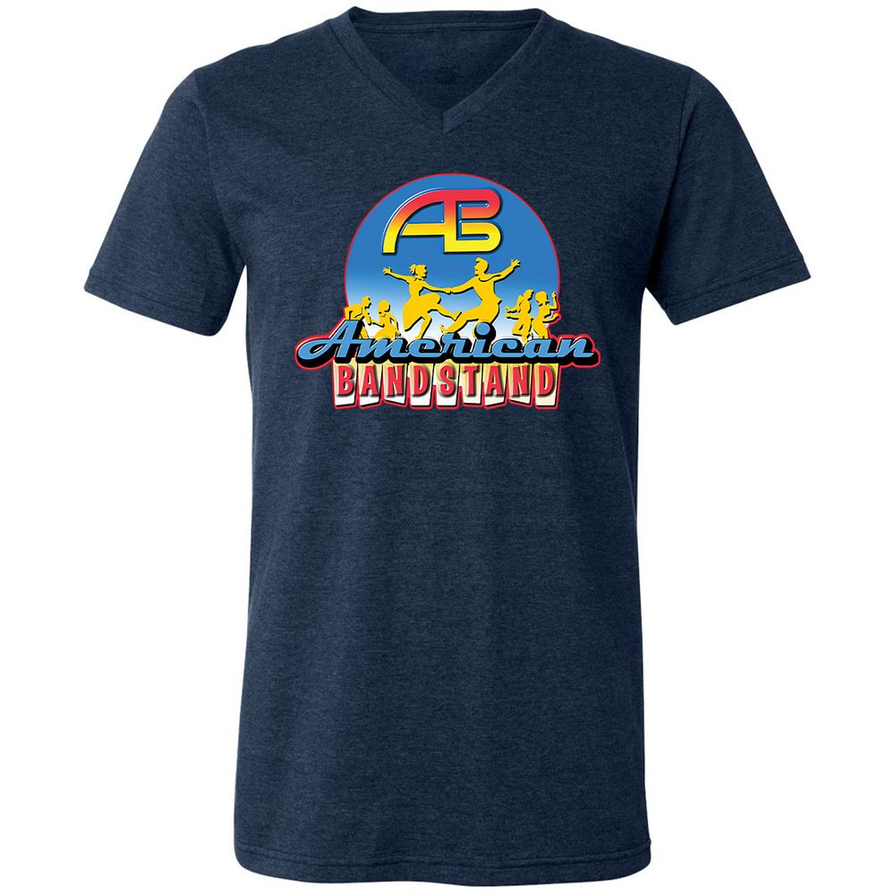 Unisex V-Neck T-Shirt - GDMN6TPM - Heather Navy - 15