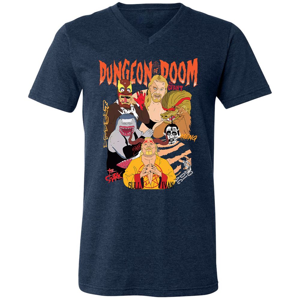 Unisex V-Neck T-Shirt - 2VNA2UQ6 - Heather Navy - 15