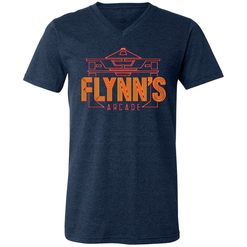 Unisex V-Neck T-Shirt - HP5KPPRW - Heather Navy - 15