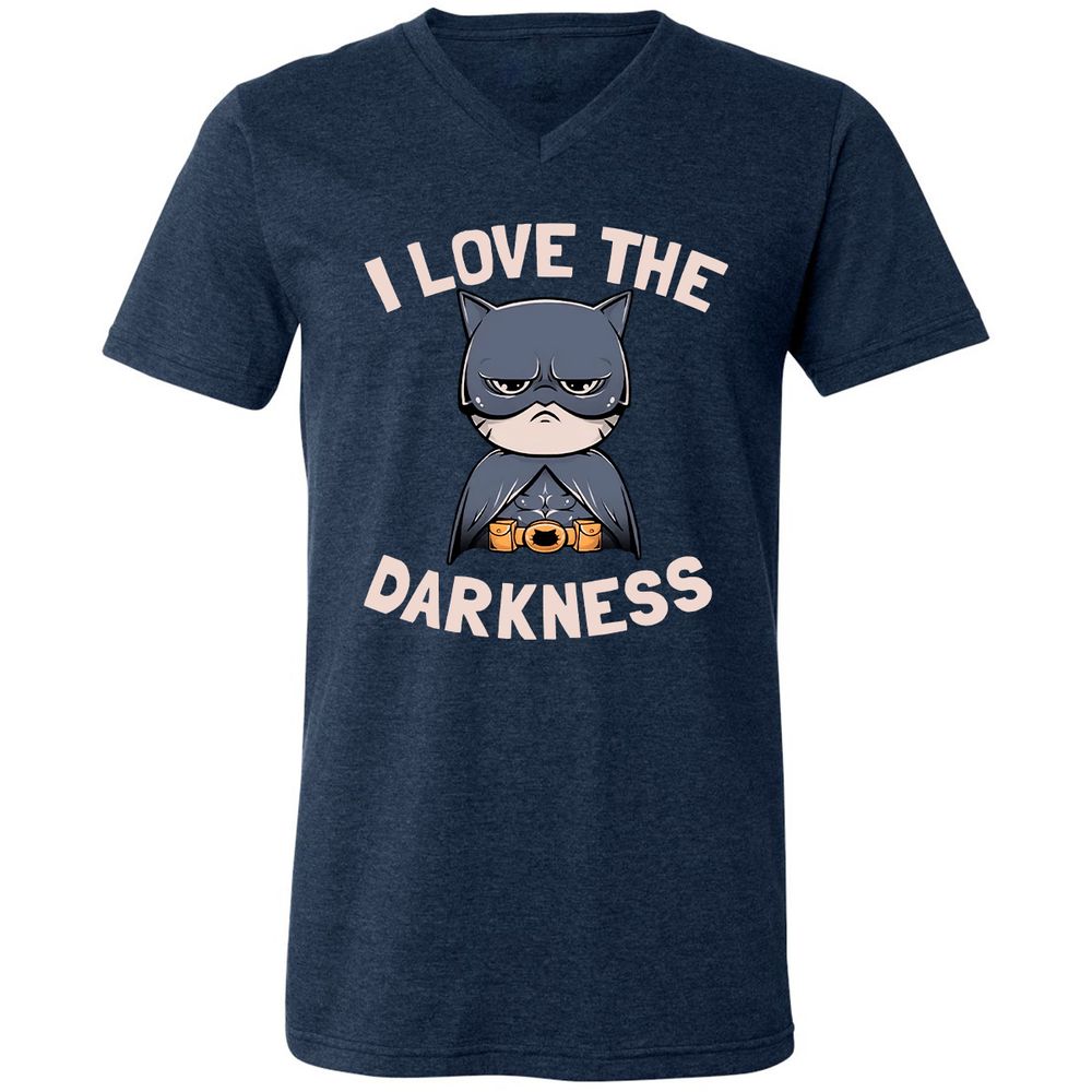 Unisex V-Neck T-Shirt - 715AAY6N - Heather Navy - 15