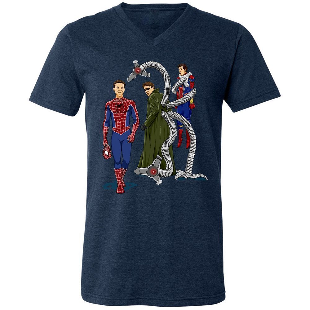 Unisex V-Neck T-Shirt - DA53274B - Heather Navy - 15