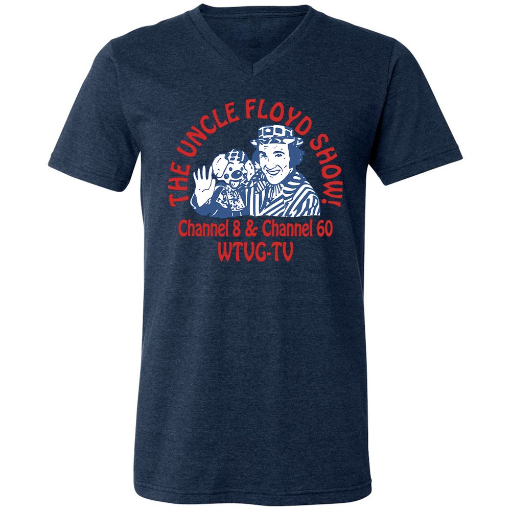 Unisex V-Neck T-Shirt - MMDVD4JZ - Heather Navy - 15