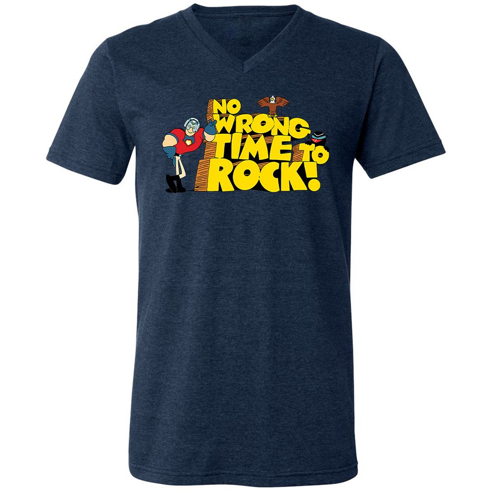 Unisex V-Neck T-Shirt - 6P3RLVDD - Heather Navy - 15