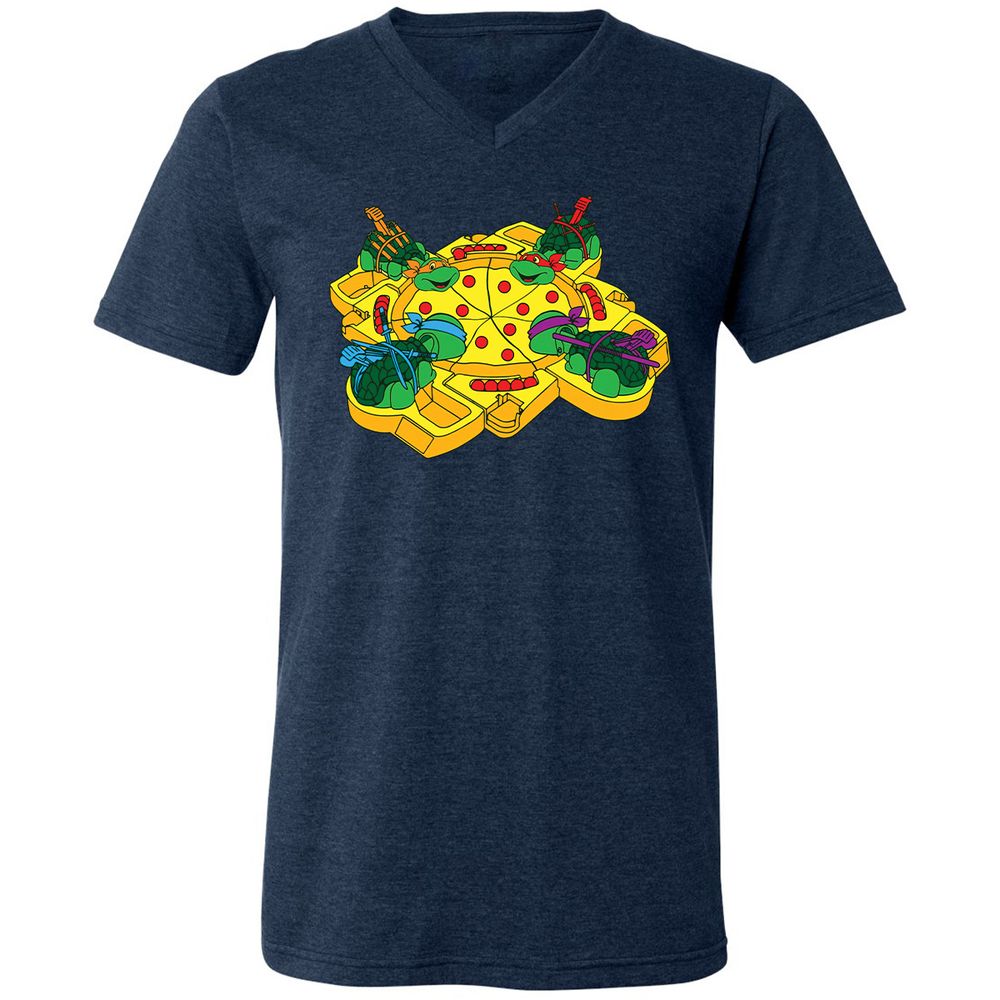 Unisex V-Neck T-Shirt - RZAE667B - Heather Navy - 15