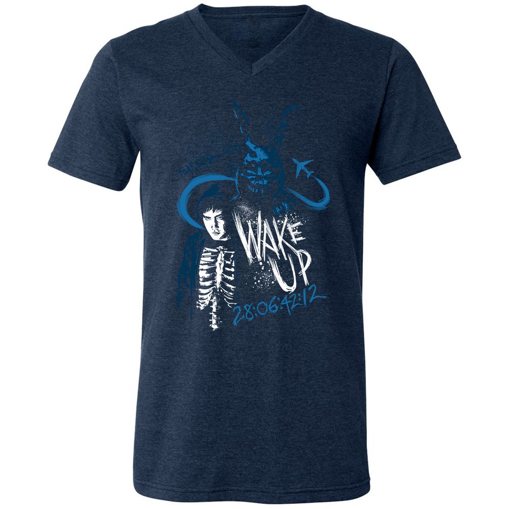 Unisex V-Neck T-Shirt - SB3LH27K - Heather Navy - 15