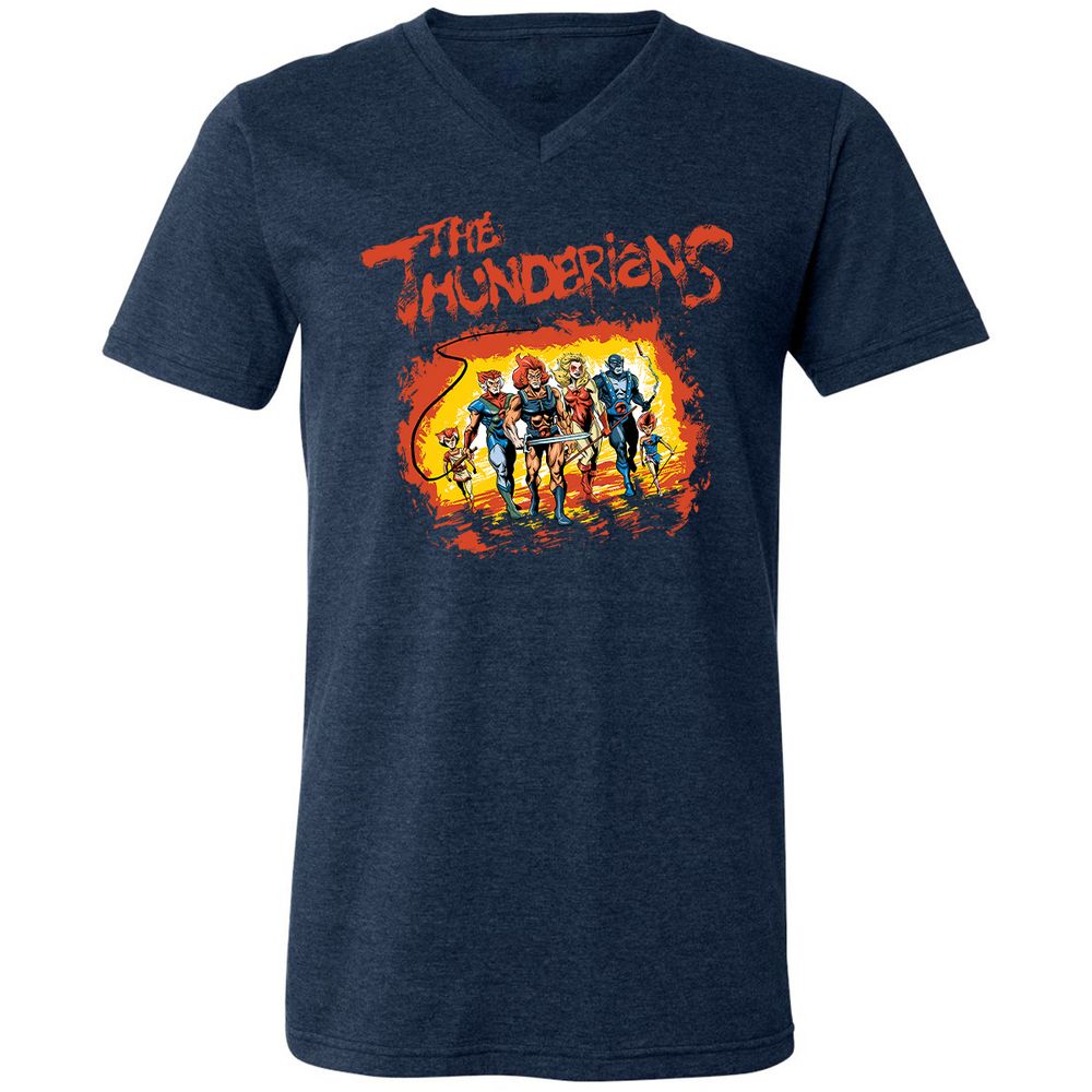 Unisex V-Neck T-Shirt - U362G1W8 - Heather Navy - 15