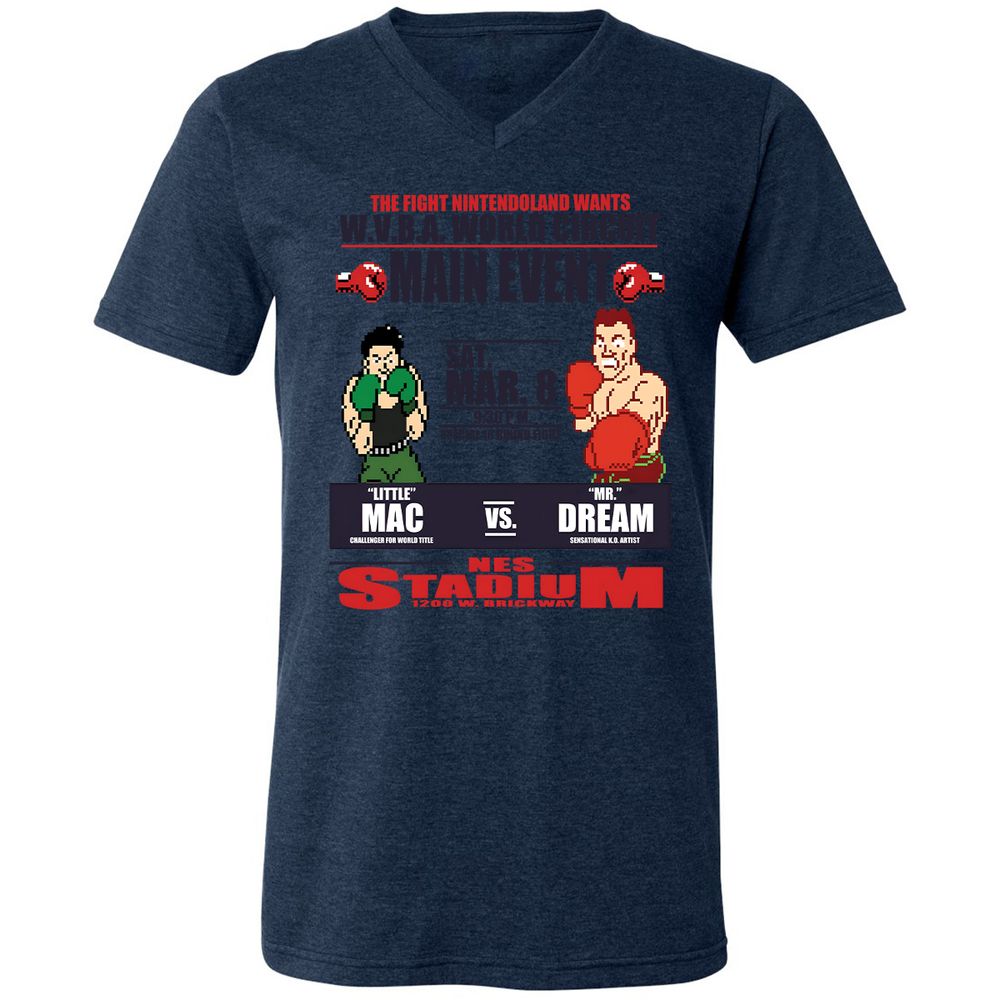 Unisex V-Neck T-Shirt - SZTTFJC5 - Heather Navy - 15