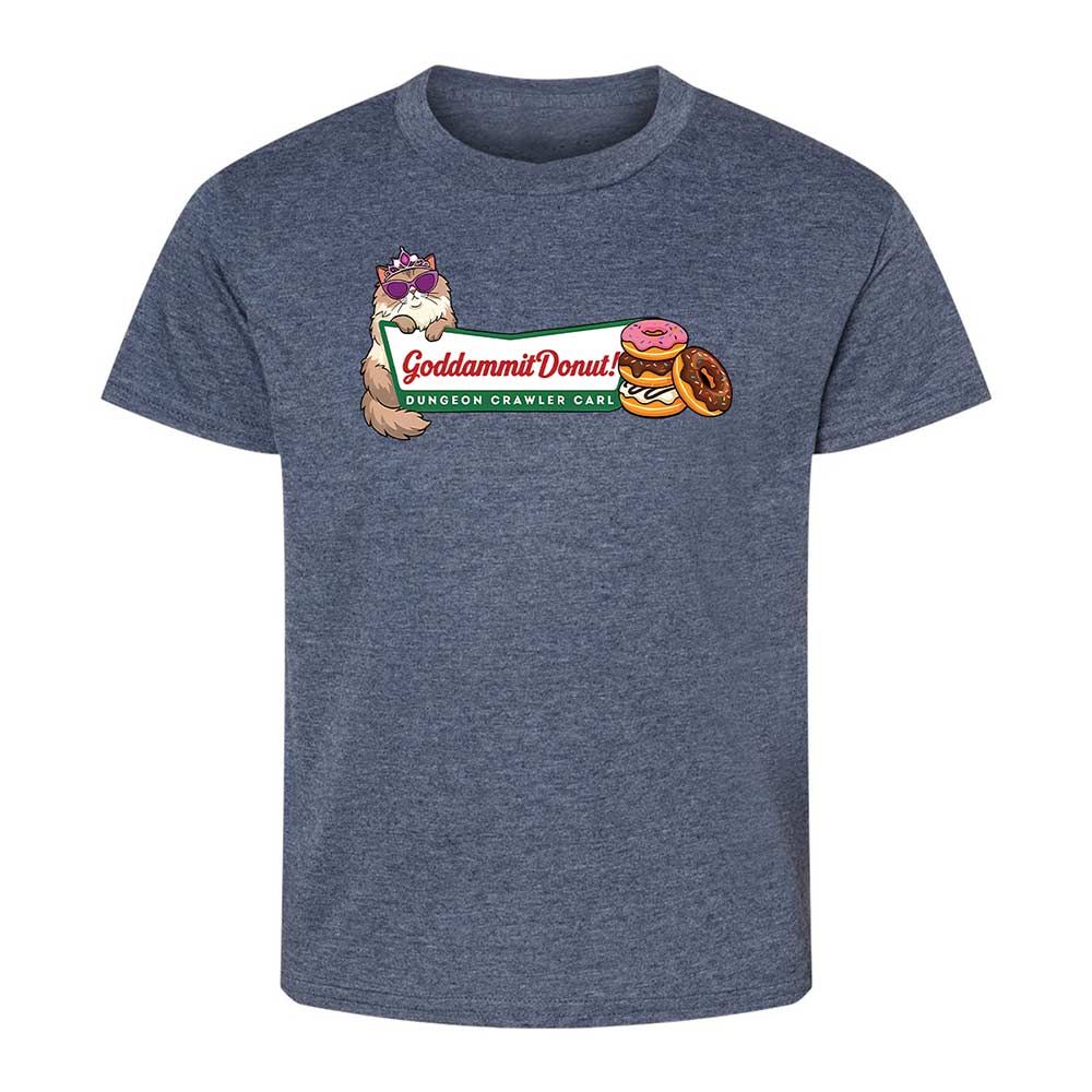 Goddammit Donut - Heather Navy - 15