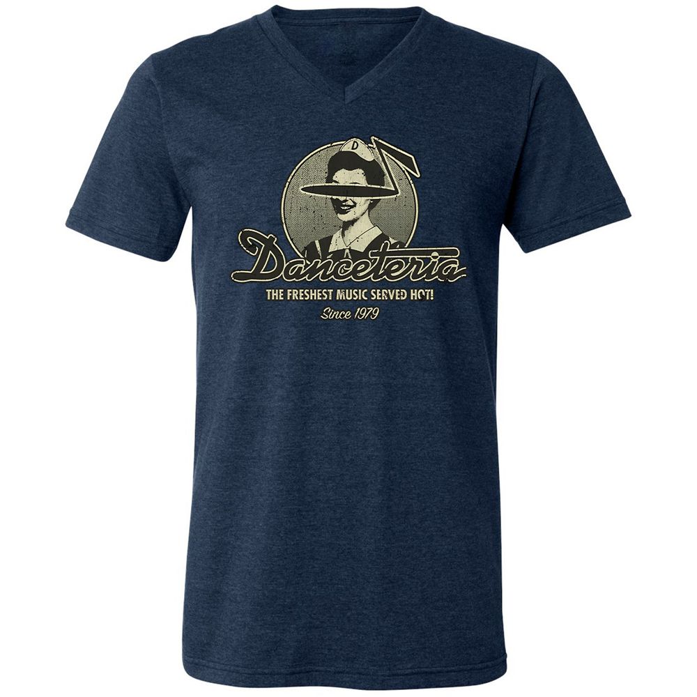Unisex V-Neck T-Shirt - ZYTFCQ9L - Heather Navy - 15