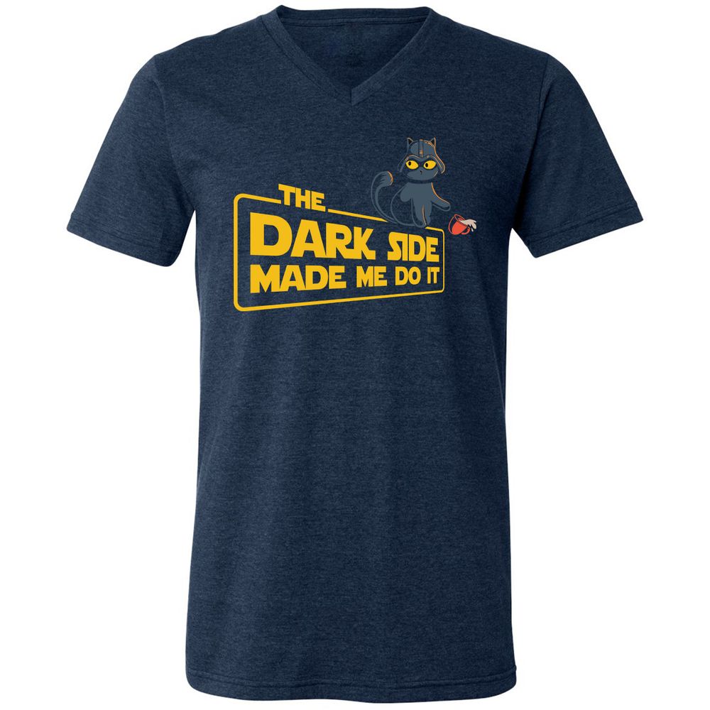 Unisex V-Neck T-Shirt - EXF2UAP1 - Heather Navy - 15