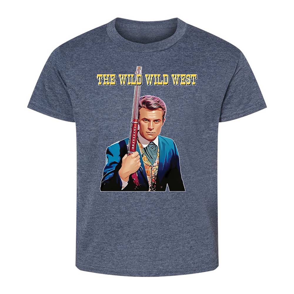 Kids T-Shirt - 5LYCDKJF - Heather Navy - 15