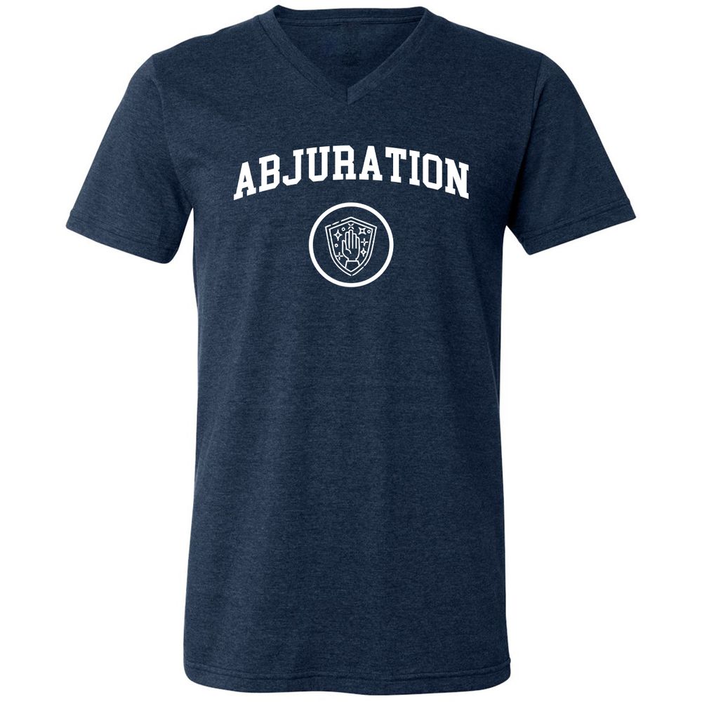 Unisex V-Neck T-Shirt - 9G7PD4H5 - Heather Navy - 15
