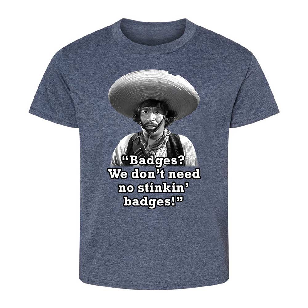We don't need no stinkin' badges - Heather Navy - 15