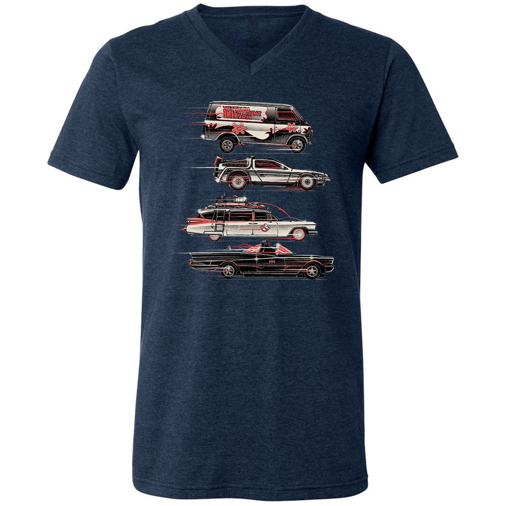 Unisex V-Neck T-Shirt - MQ38C4TY - Heather Navy - 15