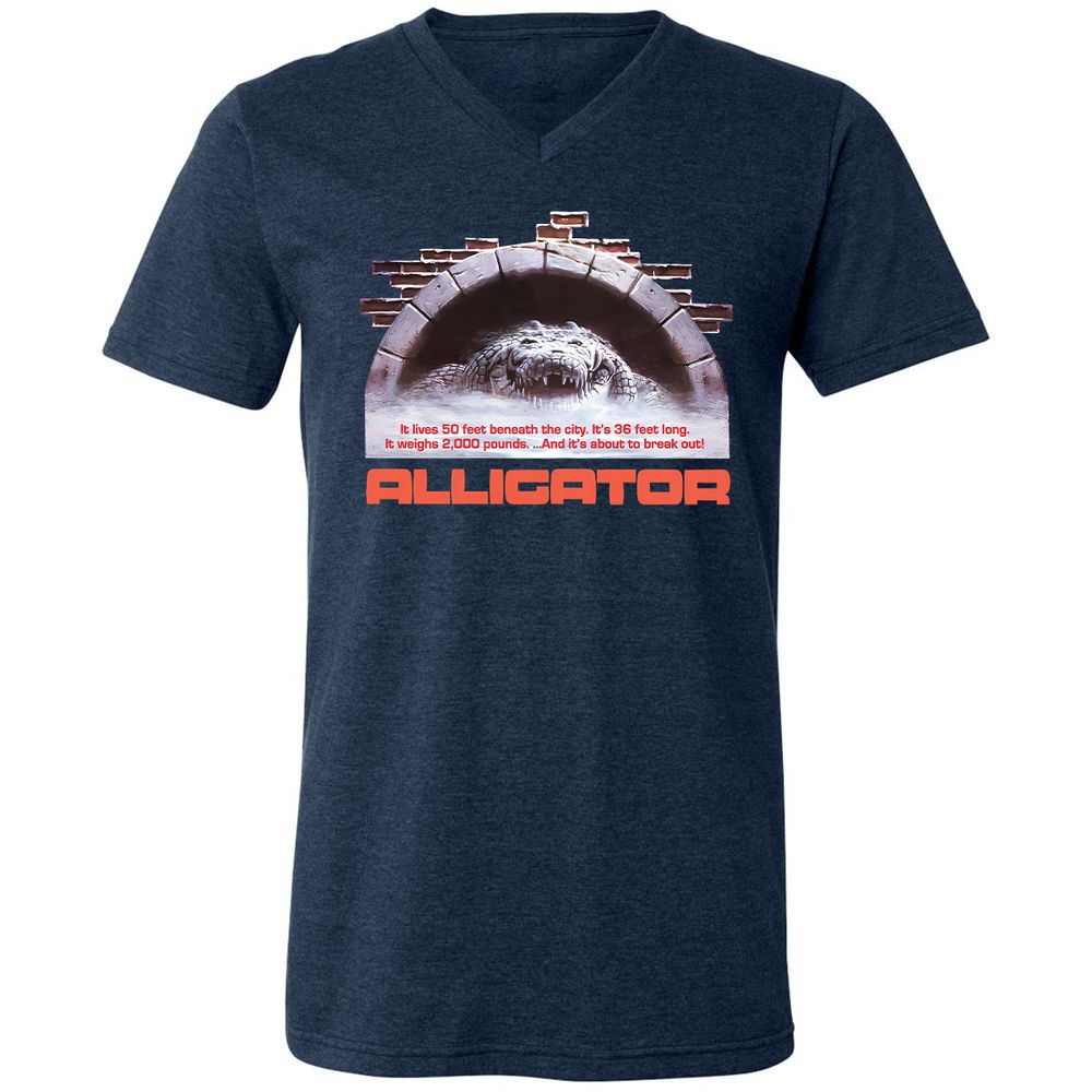 Unisex V-Neck T-Shirt - 2ZSVGE16 - Heather Navy - 15