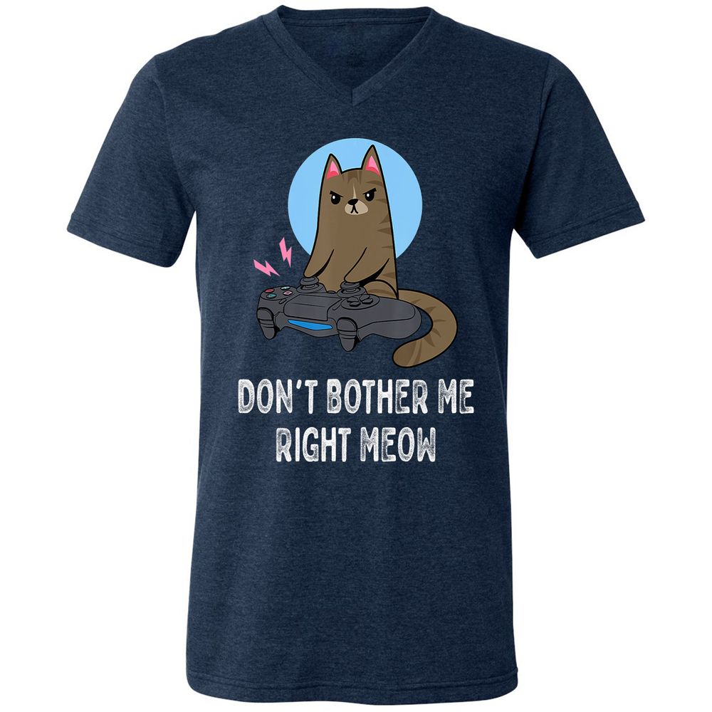 Unisex V-Neck T-Shirt - 3VPUNY5S - Heather Navy - 15