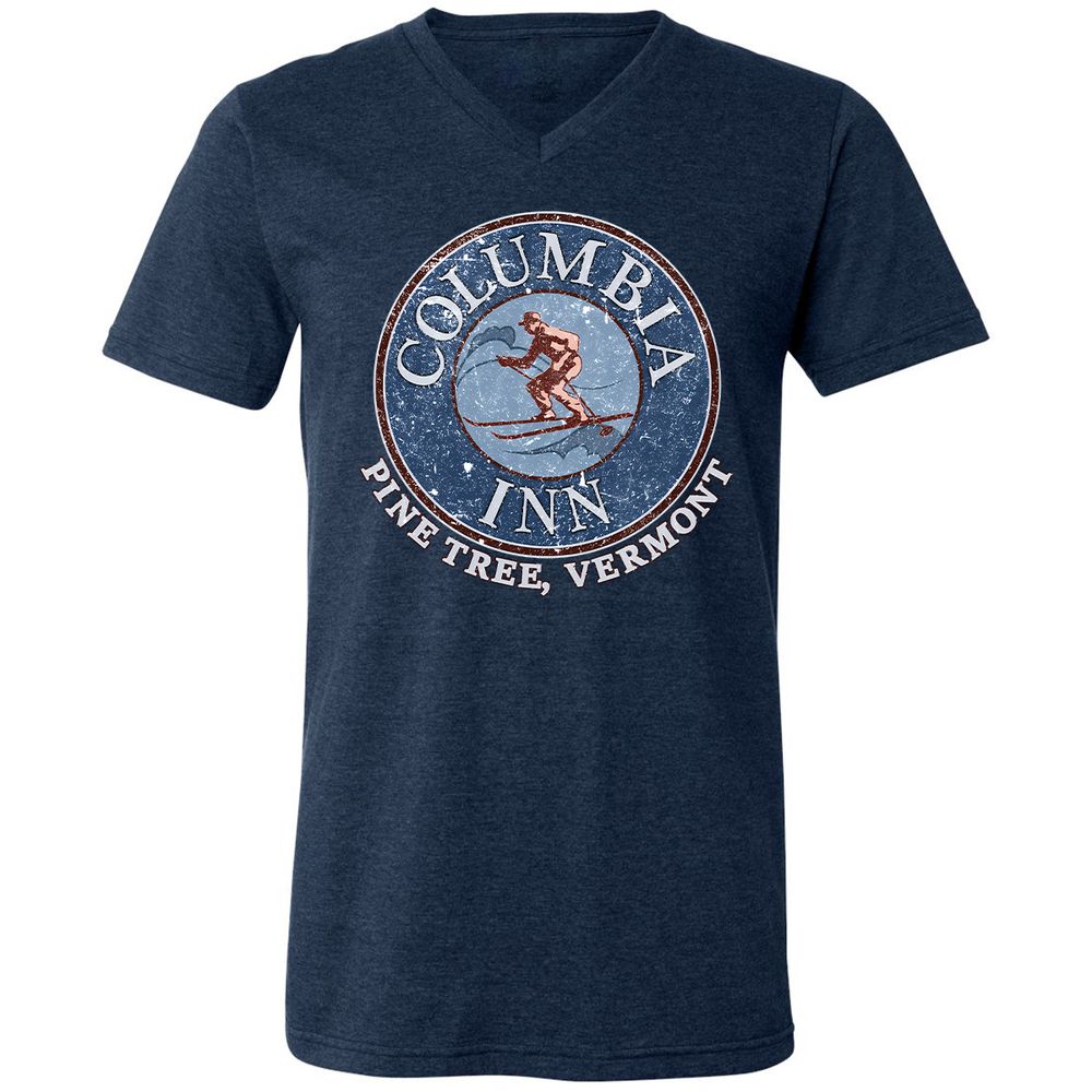 Unisex V-Neck T-Shirt - TWKWL3JX - Heather Navy - 15