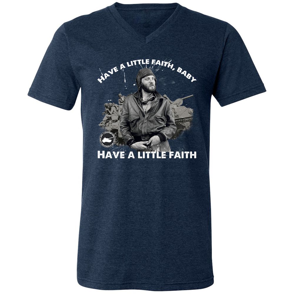 Unisex V-Neck T-Shirt - UGX8D2S4 - Heather Navy - 15