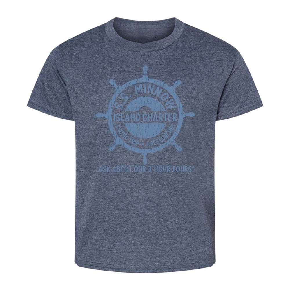 Kids T-Shirt - V7MK5CB8 - Heather Navy - 15