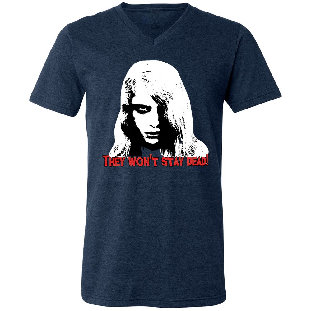 Unisex V-Neck T-Shirt - ADR69PNJ - Heather Navy - 15