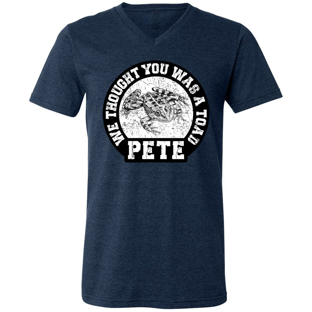 Unisex V-Neck T-Shirt - 8X51TJ2E - Heather Navy - 15